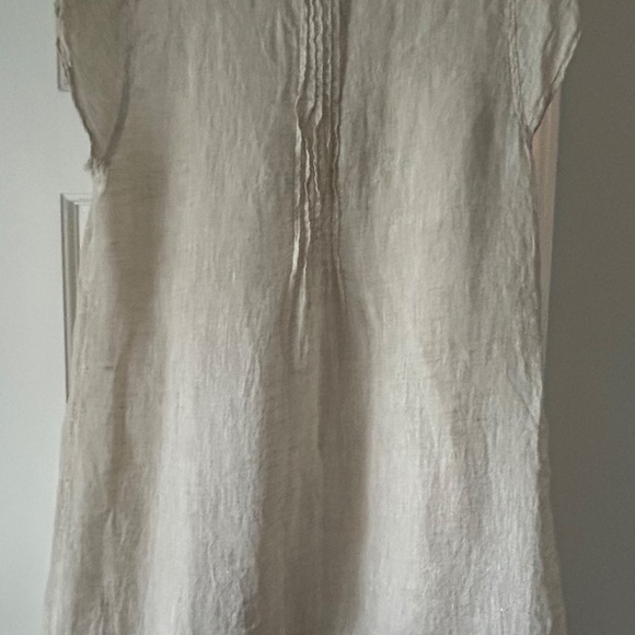 CP Shades 100% linen tunic/beach cover up size medium in color Flax - Picture 5 of 6